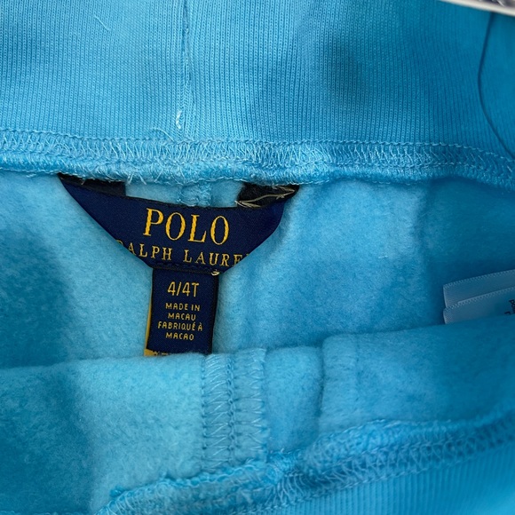 ⭐️Polo by Ralph Lauren Boy’s Polo Bear turquoise blue shorts NWT - Picture 5 of 5